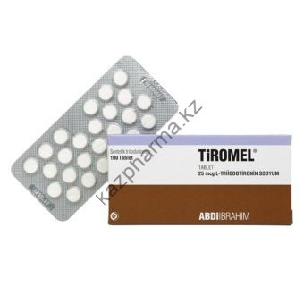 Лиотиронин Tiromel 1 таблетка 25мкг (100 таблеток) Темиртау