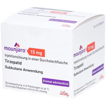 Mounjaro (Tirzepatide) раствор для п/к введ. 4 флакона 0,5 мл по 15 мг Темиртау