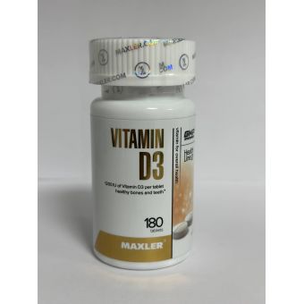 Витамин D3 Maxler 180 таблеток 1200 ME Темиртау