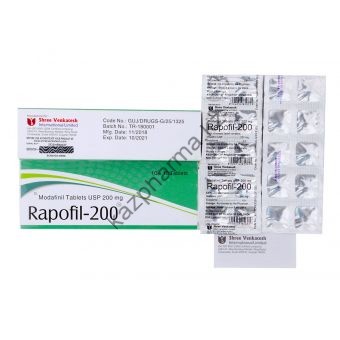 Модафинил Rapofil 200 10 таблеток (1таб/200 мг) - Темиртау